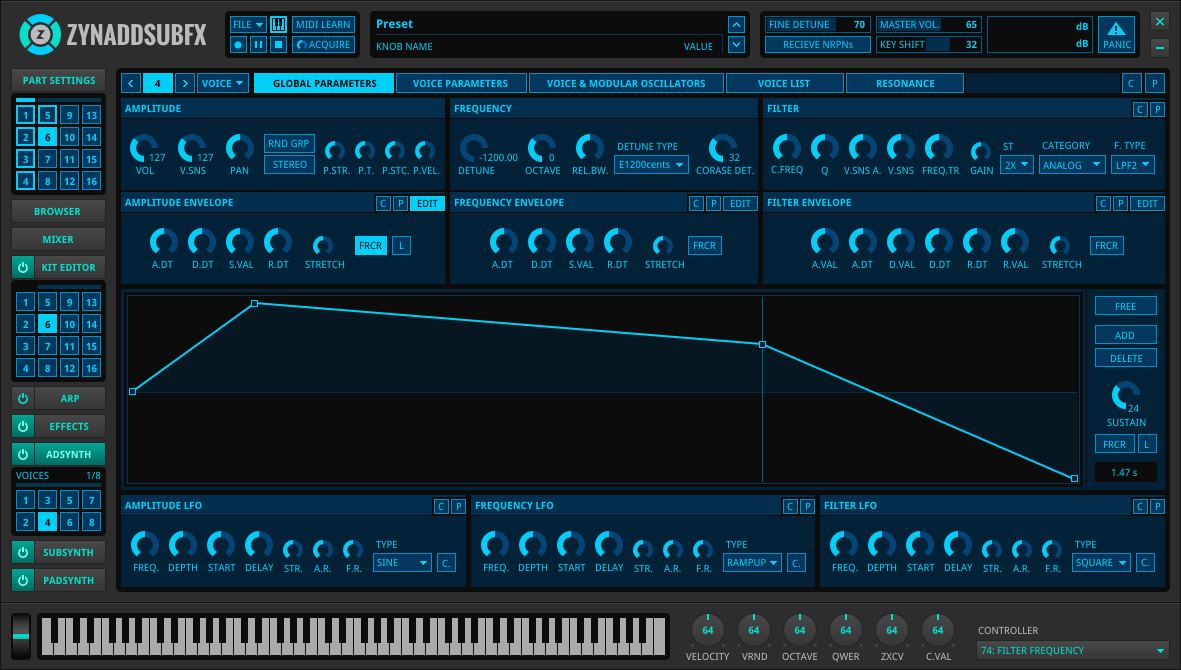 ZynthianBox's tweet photo. Synth Engines in Zynthian Software - ZynAddSubFX
#zynthian #ZynAddSubFX #raspberrypiprojects #hifiberry #opensynth #music #synthetizer #musicmakers #musician #musicgear #recordingmusic #musicprodution #eletronicmusic #opensourcesoftware https://t.co/u5Cruaijcv
