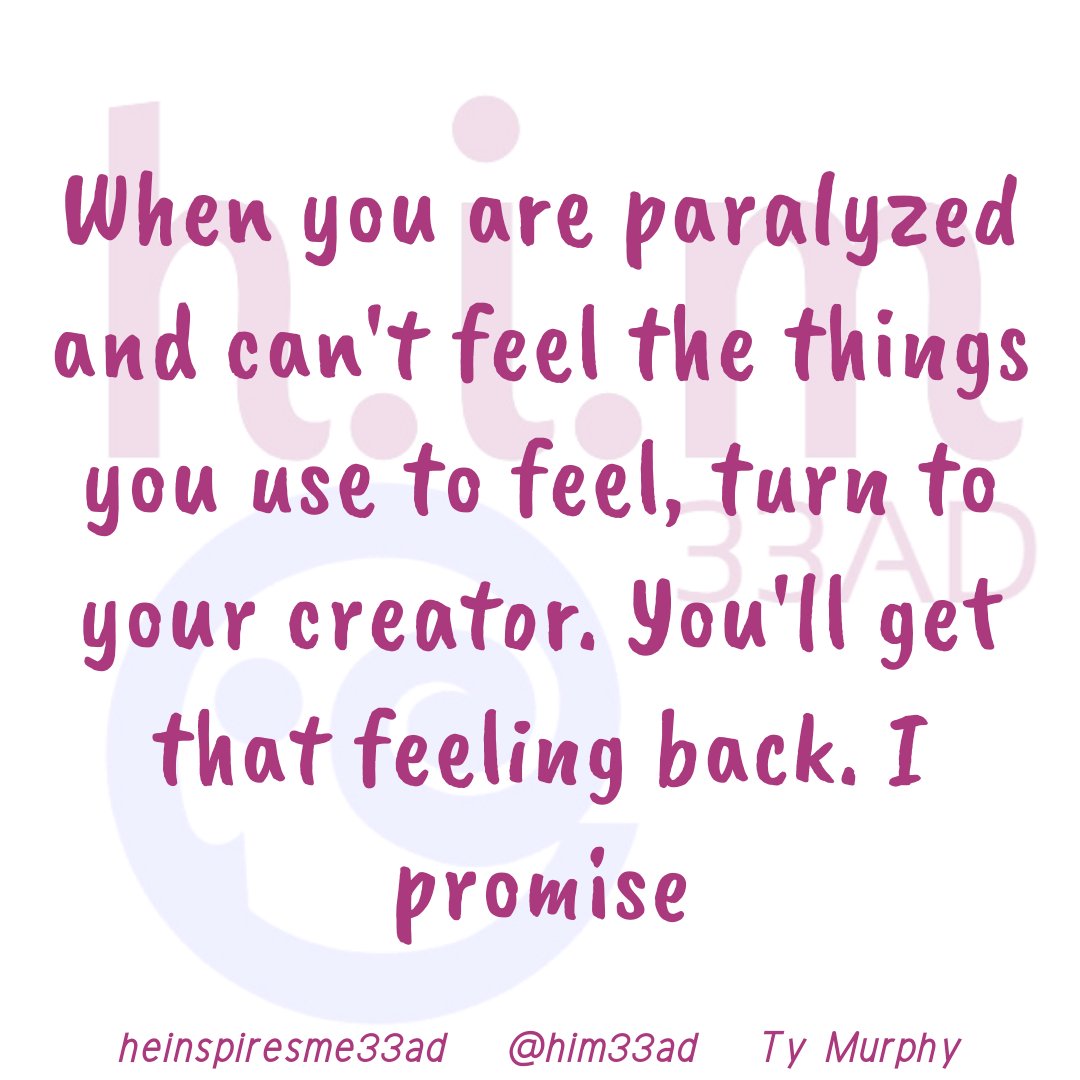 him33ad's tweet photo. What has you paralyzed?
#HeInspiresMe #Motivation #Motivational #MotivationalQuotes #Inspiration #Inpirational #InspirationalQuotes https://t.co/c6iUZE8MxO