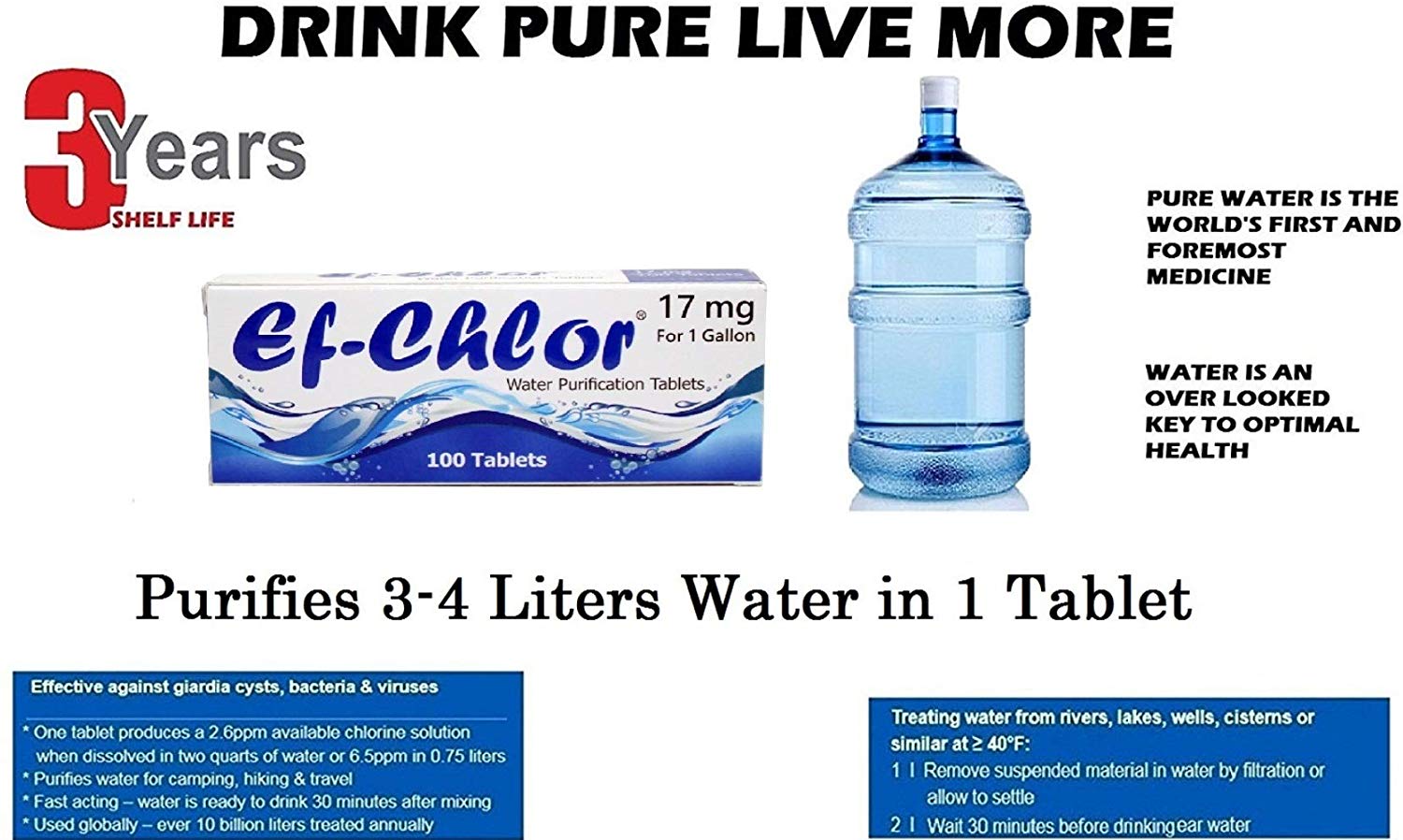 Ef Chlor Water Purification & Disinfection Tablets on Twitter "Ef