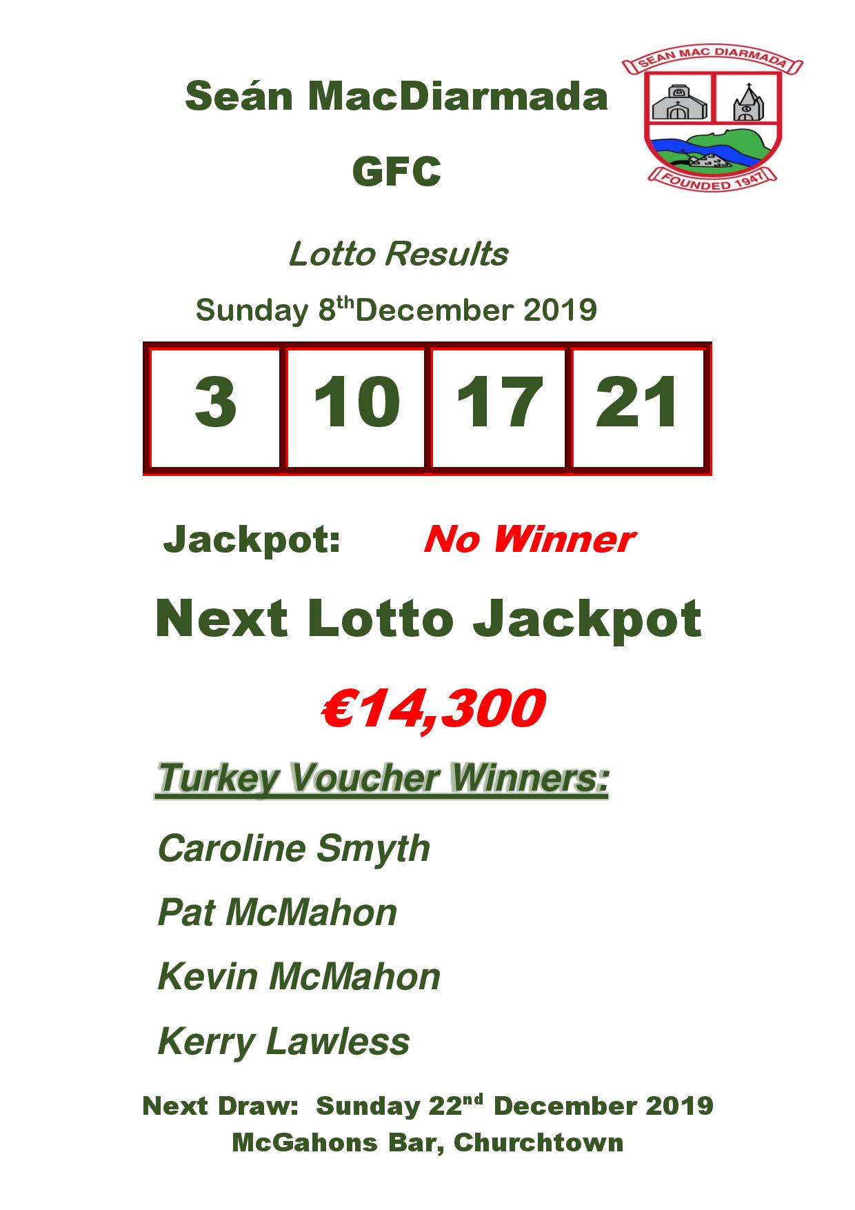 lotto 8th december