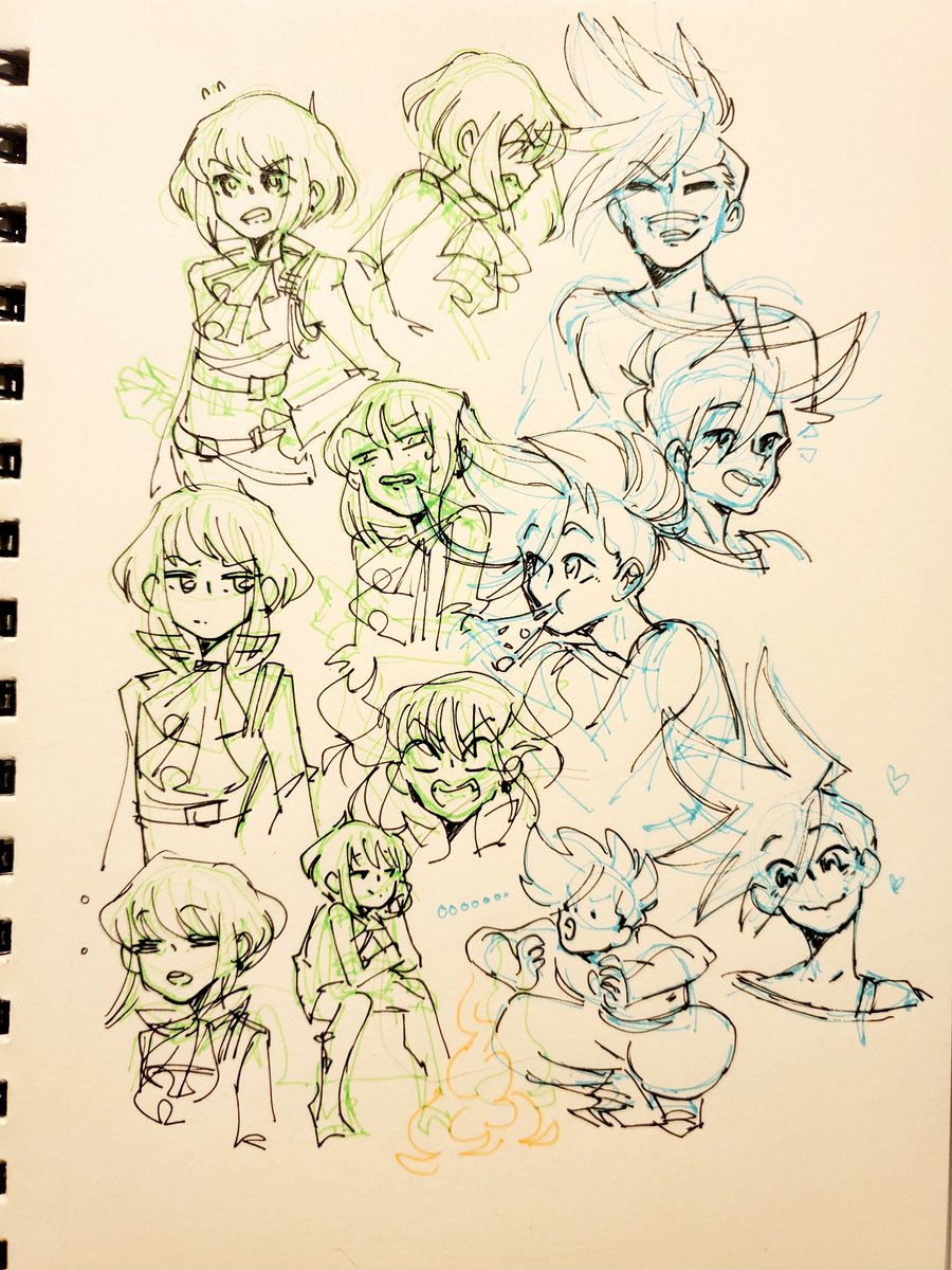Some sketches after watching #PROMARE ! V fun