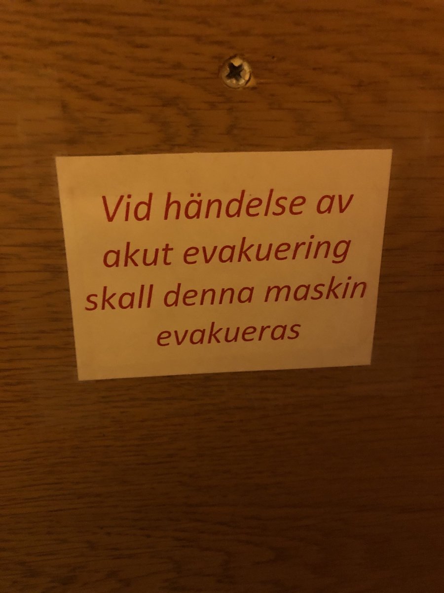 Karin_Linder's tweet photo. Jag älskar riskanalyser. #EMS #Statens Musikverk https://t.co/7LGxZciqxO