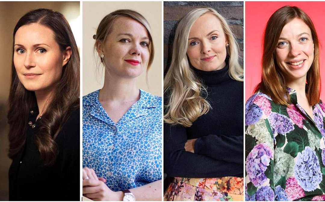 Guardando questa foto, l'italiano medio vede della vallette, delle mogli di calciatori o al più le protagoniste di un nuovo telefilm.
(Un finlandese vede il suo Presidente del Consiglio e i leader dei partiti che lo sostengono).