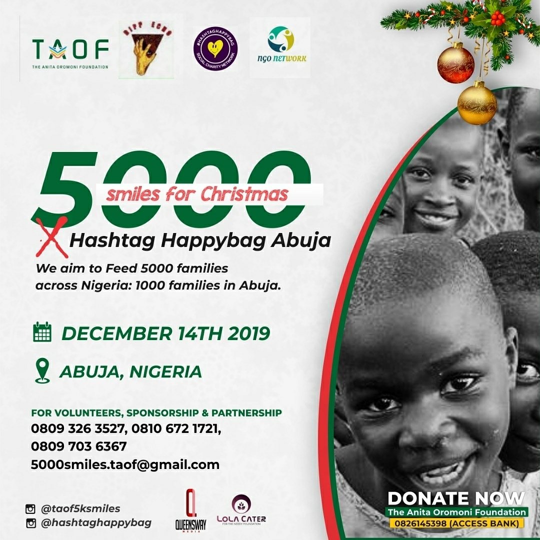 Sikpa_jnr's tweet photo. Every generous act is charity. An effort made for the happiness of others lifts us above ourselves. 

Join us this Saturday let's combat hunger and put up smiles for Christmas 🎅.
@TAOFoundation_
@hashtaghappybag
#5000smilesforchristmas #hastaghappybag https://t.co/va8b6fP4qz