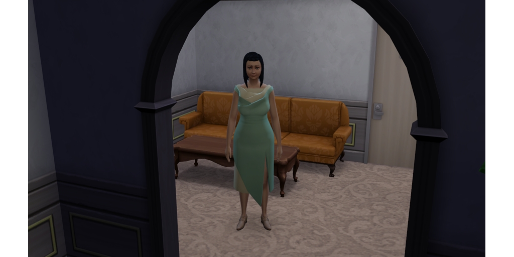 NZLlamaNZ's tweet photo. I don't remember seeing this dress before.... huh....... #Sims4 #SoManyClothes #NewDress ??? #TheSims4 https://t.co/e45SsFavDL