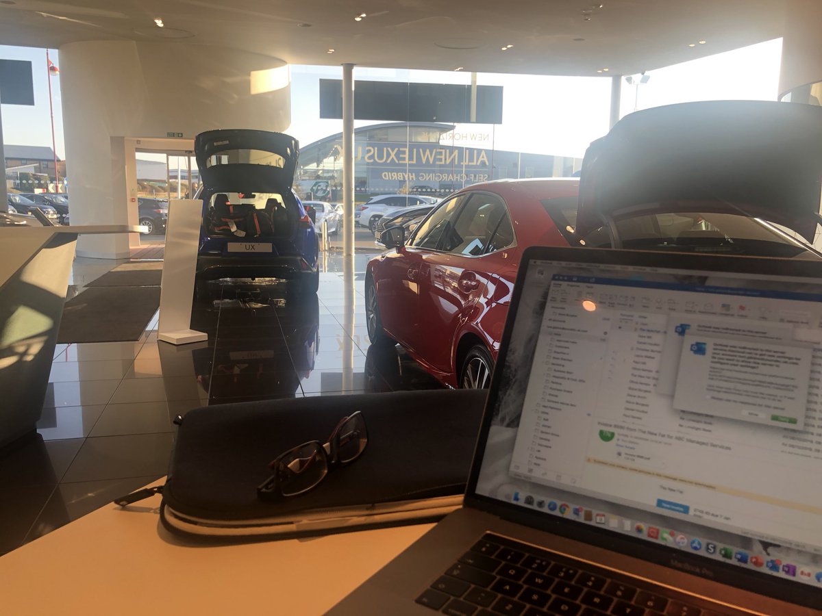 TGibiino's tweet photo. Always such a great service from @LexusUK Derby branch when I need to pop in. It’s like working from your favourite coffee ☕️ shop!
#lexusderby https://t.co/MdRGh9afyx