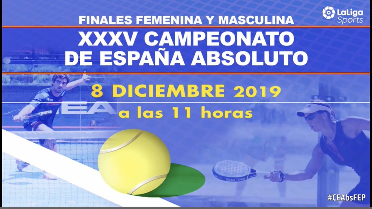 padelfederacion's tweet photo. 📺 Vuelve a vivir las FINALES
XXXV Campeonato España 🇪🇸 Absoluto de #Pádel
🏆 #CEAbsFEP
📍@Clubdeocionudos (Ciudad Real)
Si te perdiste cualquier cosa de las Finales disputadas ayer, en el siguiente enlace las puedes recuperar
@LaLigaSports
👉 https://t.co/fHXymYGtbY https://t.co/MXQ8h6SdTl