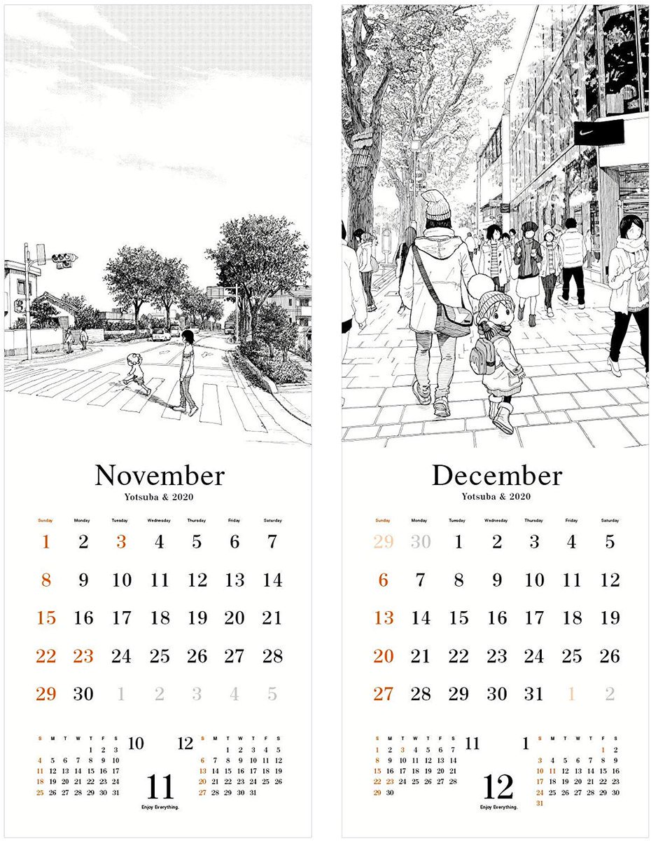 よつばと！」カレンダー 2020年 スリム』再生産分、amazon限定にて発売