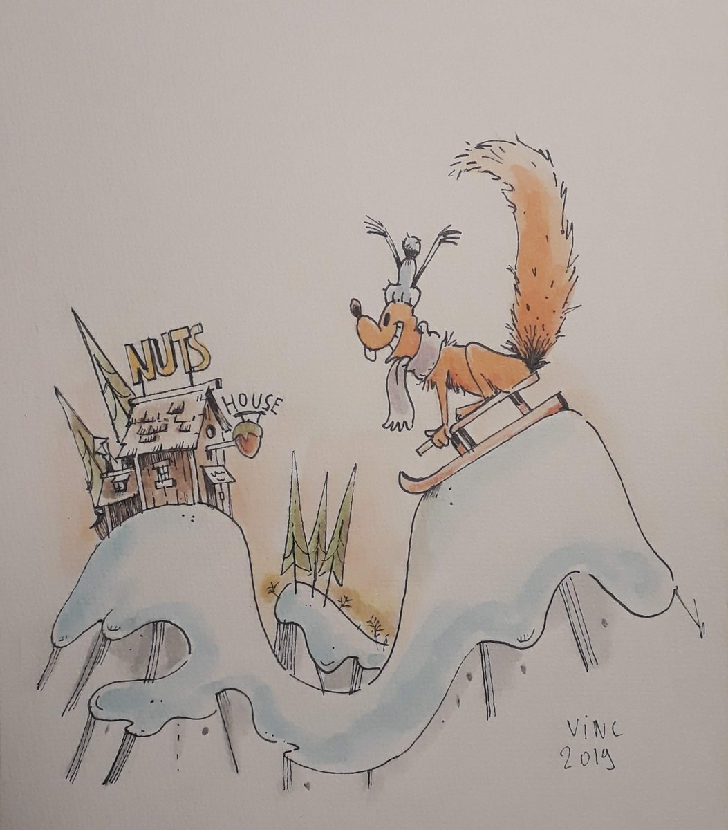GoninVincent's tweet photo. de la neige et des écureuils...
#illustration #squirrel #ink #watercolorillustration #watercolor #draw #notinktober #neige #cartoon #dessin #aquarelle #écureuil #encrage https://t.co/FbZOqGBv85