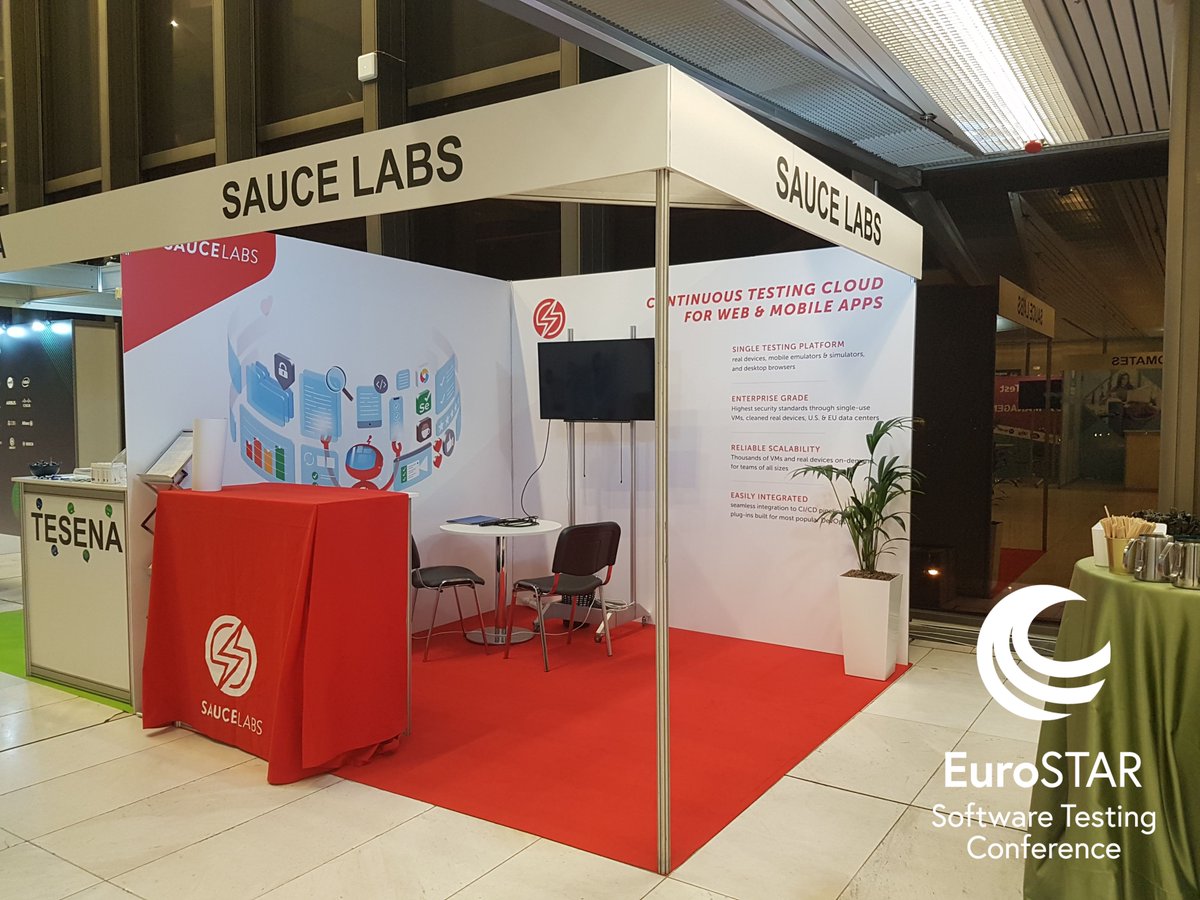 esconfs's tweet photo. Hooray 🎉 Welcome back to #EuroSTARConf @saucelabs ! Sauce Labs will be exhibiting in Antwerp, this will be the 4th year in a row! https://t.co/RCrdeWeuSw🙌 #testingconference #testingexpo https://t.co/z3P38NDrWe
