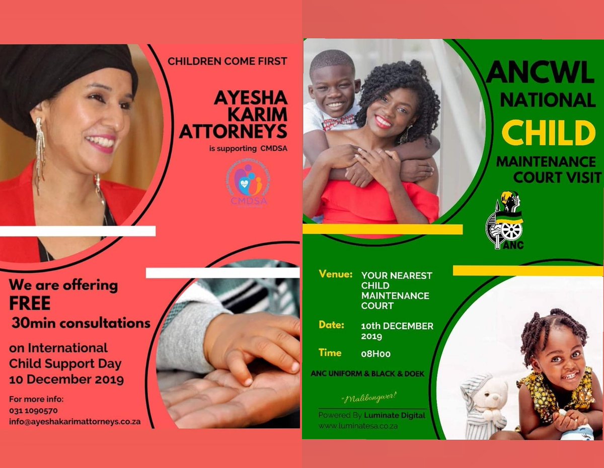 cmd_sa's tweet photo. ANCWL has come on board of our initiative in support of children &amp; their rights to financial support from parents in National Child Support Awareness Week and International Child Support Day. It shows that our country's leadership is taking priority in children and their future. https://t.co/WEBcVduMFZ