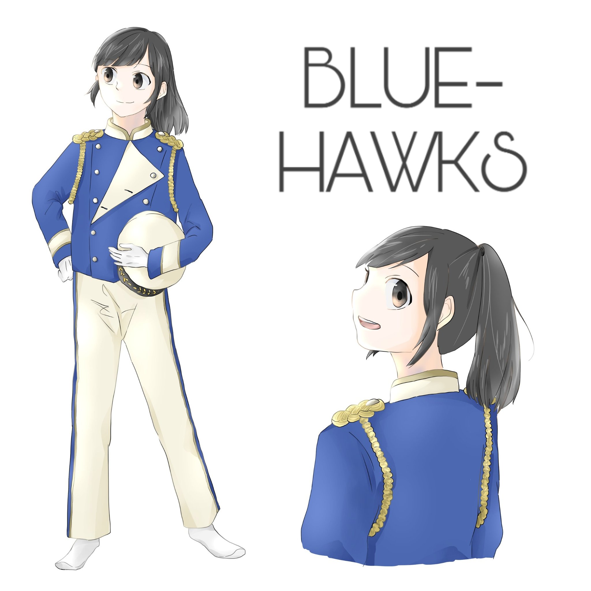 しいゆずは בטוויטר 大洗 完成 船乗りみたいでかっこいい 半袖セーラーも描きたかったな マーチング 吹奏楽 イラスト