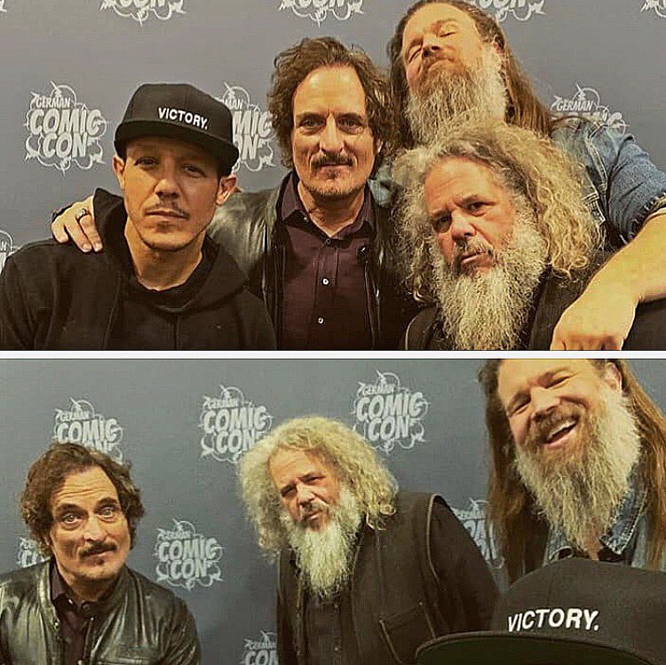 KimFCoates's tweet photo. Well that was a blast. Not sure I actually sat down for 48 hours. So love our fans .. respect peeps..@GermanComicCon @Theorossi @markboonejunior @RamboDonkeyKong @thedemondj  #GCCDormond   Until me meet again me beauties. Leeeeaviiiing ON a JET plane ... xo.  KC. https://t.co/Tc8gjtIZG8