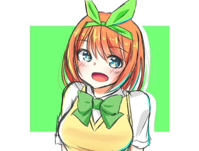 CNT (ナノ)☄️さんがTwitterに投稿した中野四葉(五等分の花嫁)のイラスト。