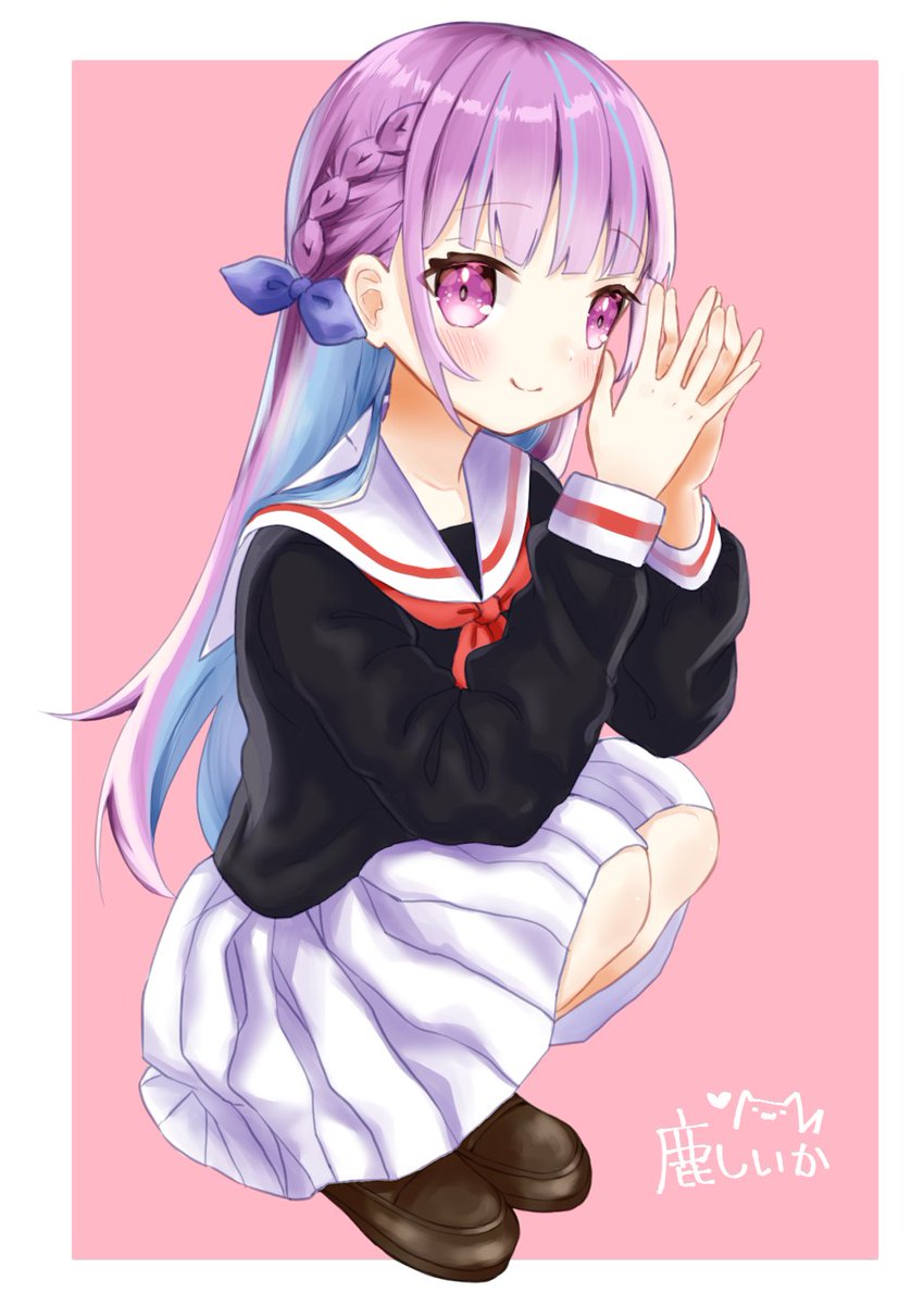 鹿しいか イラストレーターv A Twitter 湊あくあちゃん髪おろしても絶対かわいい 湊あくあ あくあーと 鹿しいか イラストレーターv A Twitter 湊あくあちゃん髪おろしても絶対かわいい 湊あくあ あくあーと