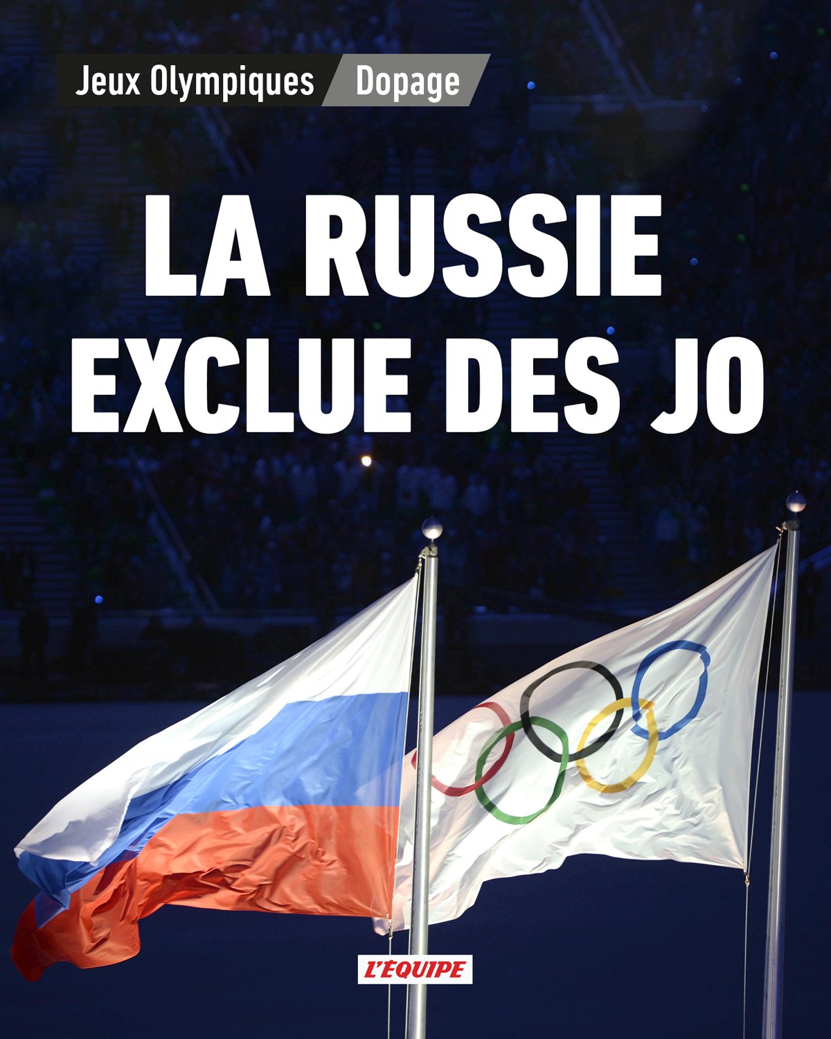 Le drapeau russe ne flottera pas aux Jeux olympiques de