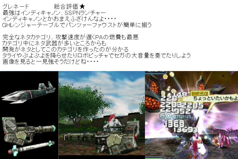 ゆっきい Psz Pspo2i勢 Pspo2iの武器評価 とうとう支配者階級の一つ目がお目見え ショットガンとグレネードは攻撃速度が遅く 大火力のチャージショットと似たようなカテゴリなのだが Pspo2i ファンタシースターポータブル2インフィニティ ゆっきい Psz Pspo2i勢 Pspo2iの武器評価 とうとう支配者階級の一つ目がお目見え ショットガンとグレネードは攻撃速度が遅く 大火力のチャージショットと似たようなカテゴリなのだが Pspo2i ファンタシースターポータブル2インフィニティ