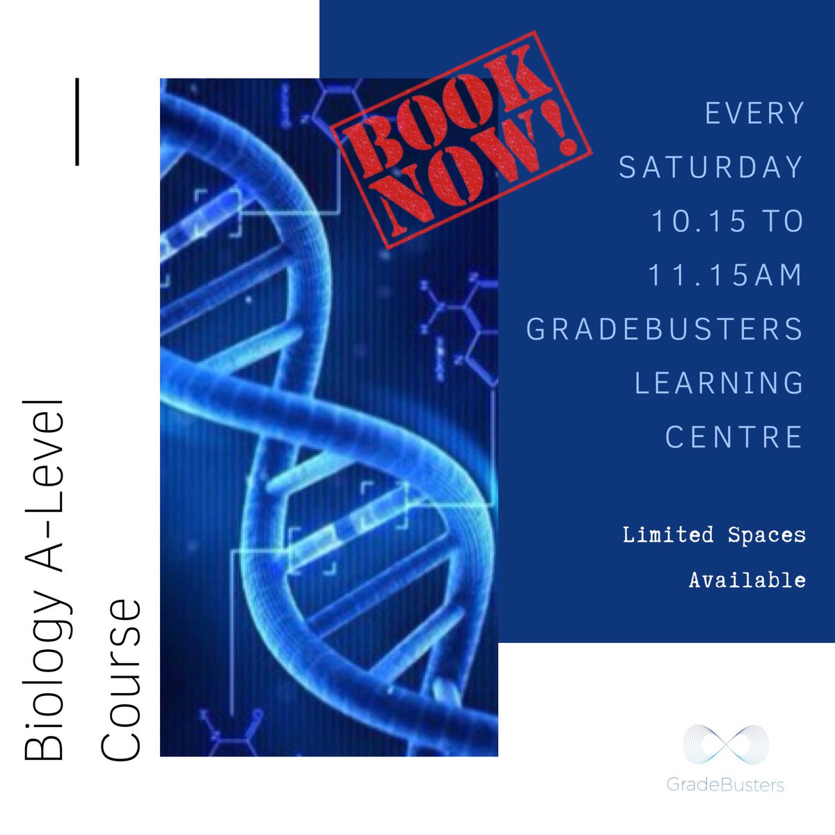 GradeBusters's tweet photo. Wanting to achieve great A-Level results? A-Level Biology course...
📆 Every Saturday - Term Time .
⏰10.15 - 11.15 am .
📚A-Level Students, Years 12 &amp; 13
#biology #science #physics #biology #lab
#chemistrymemes #calculus #education #Alevels https://t.co/hdwhppiBdN