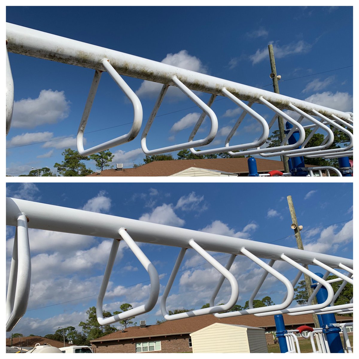 amhall814's tweet photo. Spray Soft Pressure Washing made our playground shine like new! Thank you, Joshua and @SpraySoft for donating your time and supporting our school. @scesbobcats https://t.co/sEocytcFoy