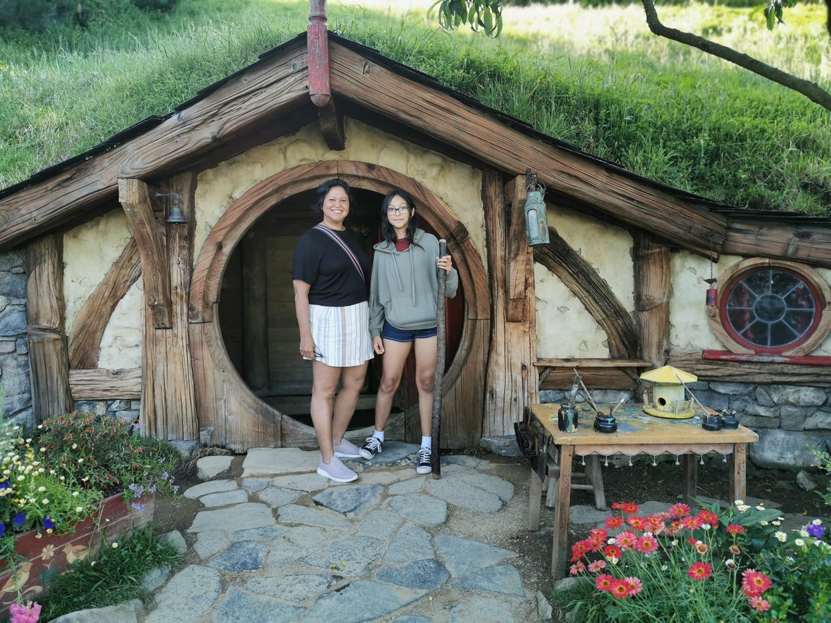 Hobbiton with my daughter
