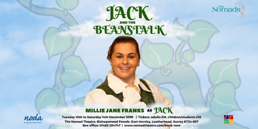 nomadtheatre's tweet photo. It's very nearly time for panto to start! In the title role, Jack, is @Millie_Franks! 
Tickets online https://t.co/rDQeGj9Gtl or on 01483 284747

#pantomime #panto #theatre #horsley #surreyhills #leatherhead #surrey #kt24 #family #familyevents #whatson #whatsoninsurrey https://t.co/uiCZeJAFYH