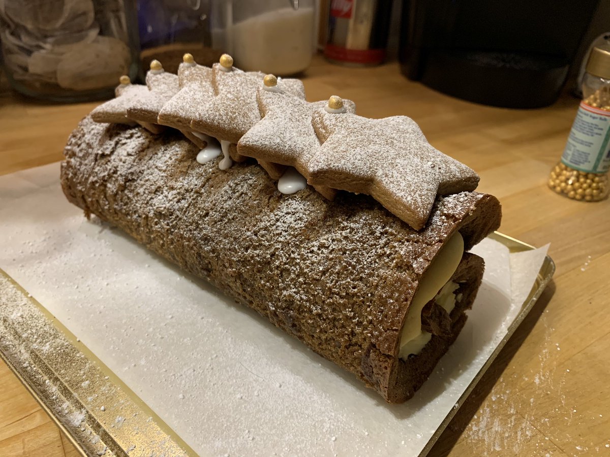 physiojen13's tweet photo. Second instalment of #gingerbreadmonday today! Gingerbread roulade with ginger buttercream..! @JanetThomas47 you’re up next!! #TeamWARC #loveactivity https://t.co/lTJVBVPLNz