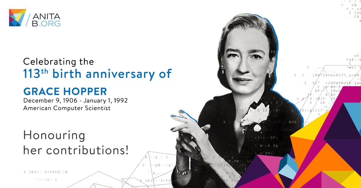 Remembering the “Amazing Grace” on her 113th birth anniversary, the women who simplified programming for generations to come!

#GraceHopper #Mark1 #UNIVAC1 #COBOL #ProgrammingLanguage #USNavy #FORTRAN #Vassar #ComputerScientist #Debugging