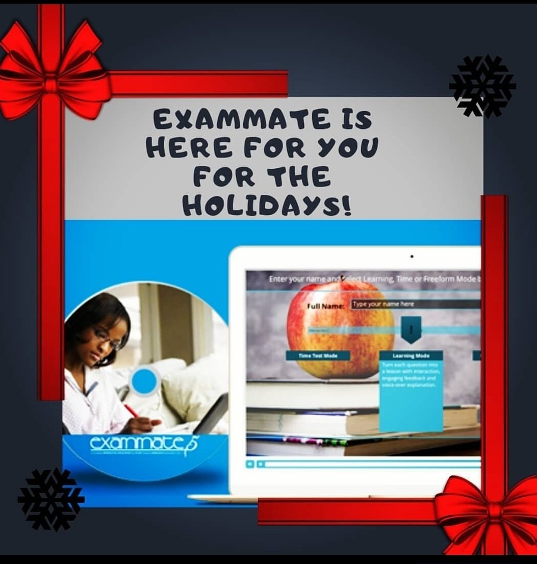 eSoftContent's tweet image. Which study software will you Rather chill with for the holidays?
.
.
Its monday let #ExamMate be your motivational friend 💪
We&apos;ve got you covered!
#StudywithExammate 
#beststudysoftware 
#learningMATE