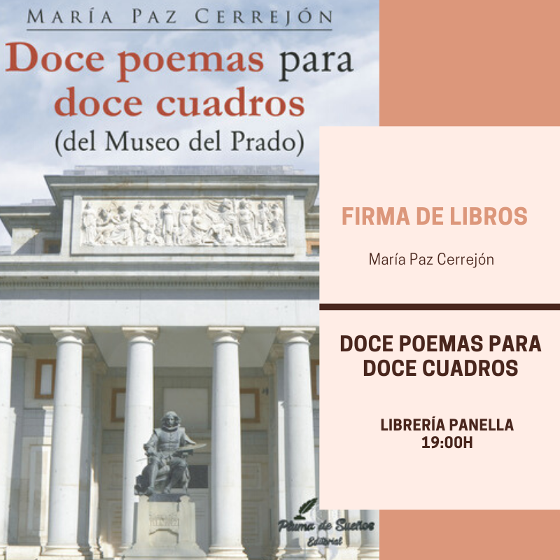PlumaSuenos's tweet photo. Miércoles día 11 de diciembre estará firmando ejemplares María Paz Cerrejjón de "Doce Poemas Para Doce Cuadros" en la Librería Panella a las 19:00h. No te lo pierdas!!

Pluma de sueños. https://t.co/tOcxZU1wx6