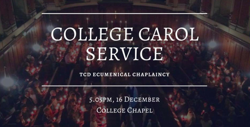 tcdglobal's tweet photo. Day Four - "You know it's Christmas at Trinity when the Chaplaincy have their annual carol service followed by mince pies and mulled wine." Full of beautiful festive song, it's a tremendous event not to be missed! #TCD12days #StudyInTrinity ๐๐ท @TCDGlobalRoom @joolshamilton https://t.co/1K3qkH2TZM