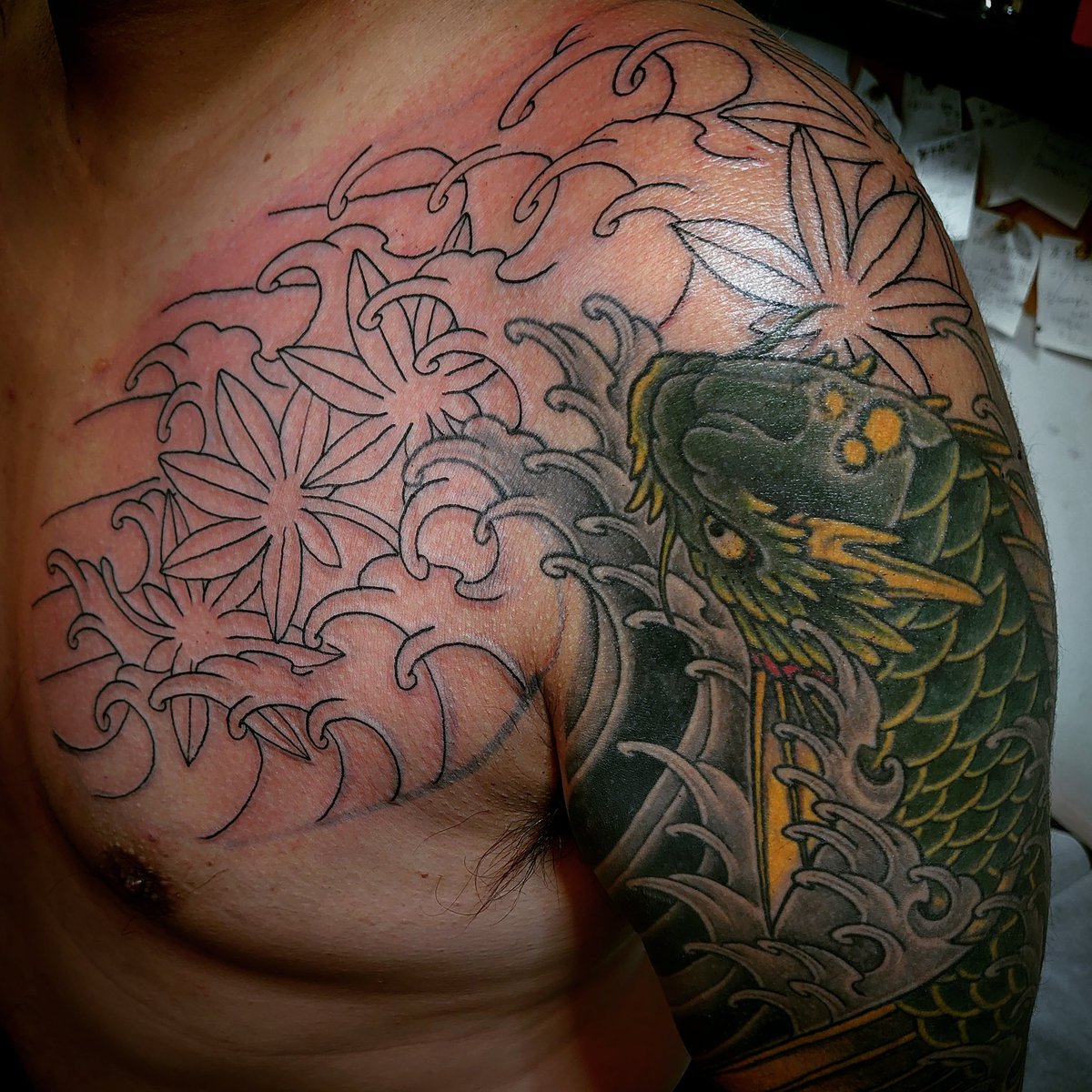 Black Eyes Asami En Twitter 五分袖 龍鯉 紅葉 まだ途中 Sleevetattoo Tattoo Black Eyes Jp 武蔵梵天 彫浅 川崎 向ヶ丘遊園 登戸 横須賀 刺青 Tattoo Blackeyes Japanesetattoo Tattooart Tattooer Tattooist Tattooartists Wabori 和彫り