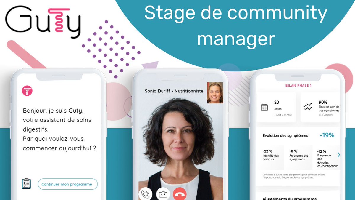 GutyCare - Gastroenterology DTx (@gutyapp) on Twitter photo <a href="/GutyApp/">GutyCare - Gastroenterology DTx</a> recherche actuellement un #communitymanager pour promouvoir son application santé <a href="/GutyApp/">GutyCare - Gastroenterology DTx</a> recherche actuellement un #communitymanager pour promouvoir son application santé