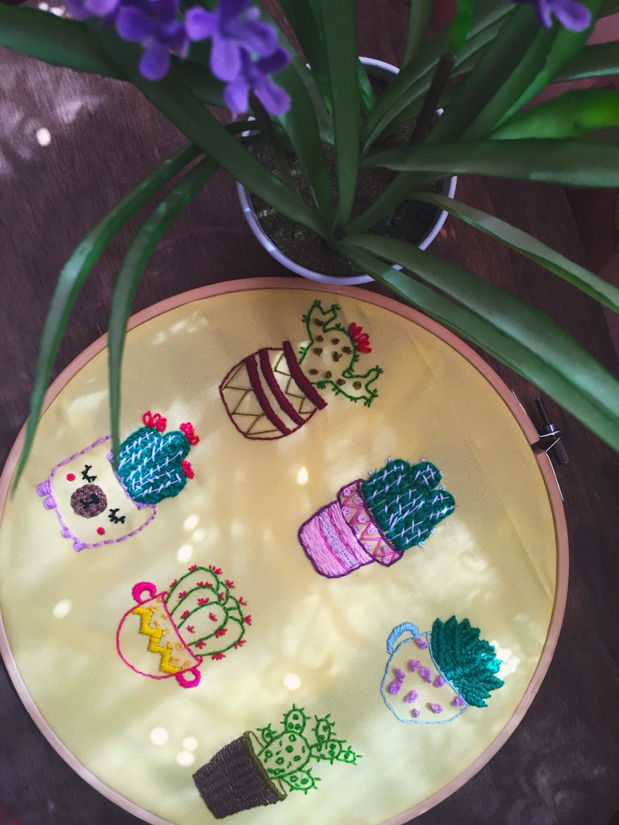 SwanNeedlework's tweet photo. #cactus 🌵
#embroidry 
#made_whith_love 💕

#hebo_swan https://t.co/VFrzwBLmyS