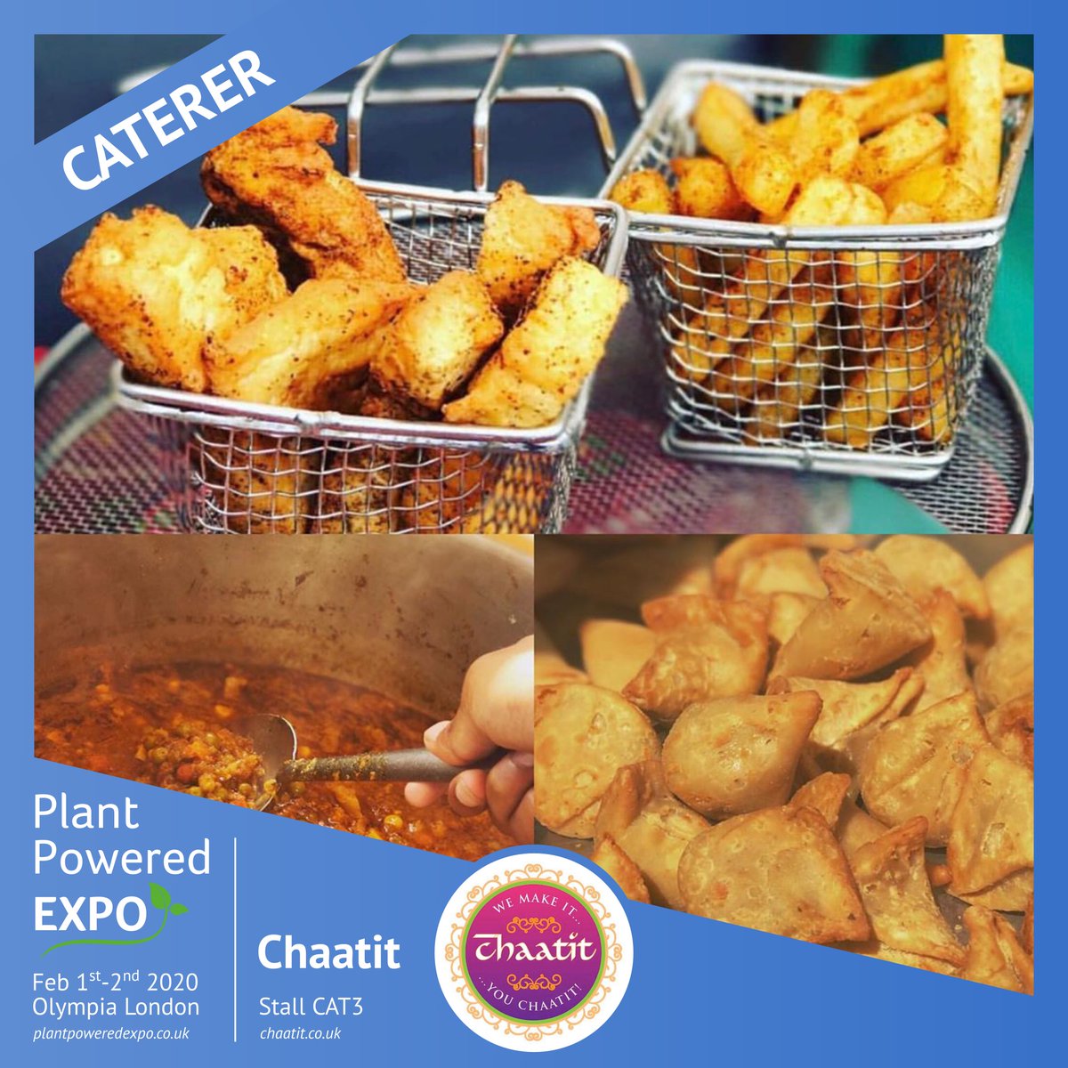 .<a href="/chaatitlondon/">chaatit</a> will be serving exquisite and authentic Indian vegan street food at <a href="/plantpoweredxpo/">Plant Powered Expo</a> on Feb 1st 2nd 2020 at Olympia National - Tickets to the event available at plantpoweredexpo.co.uk (BUY 1 GET 2 FREE for limited periods only)