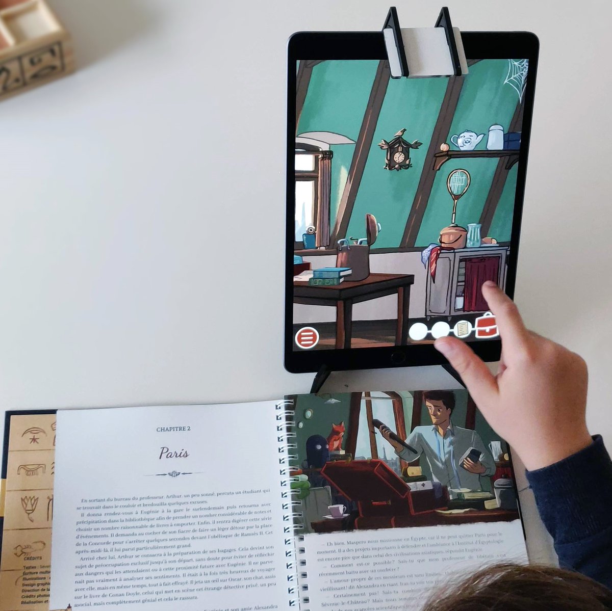 SORTIE OFFICIELLE : Les Aventures d'Arthur et Eugénie - La tombe du pharaon oublié
Une #histoire captivante et interactive à travers l'Egypte Ancienne. Enquête, jeux, énigmes, casse-têtes et #documentaires à découvrir rapidement.
Disponible sur shop.extrapage.io