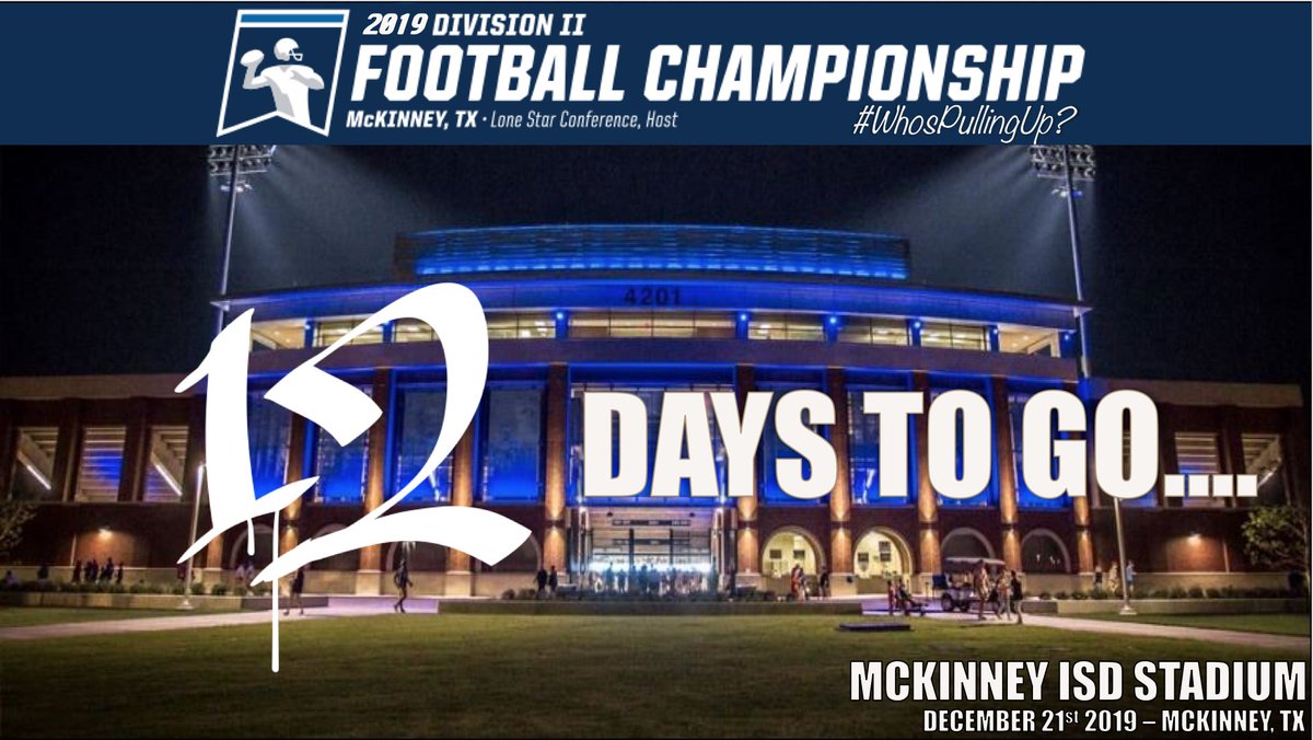 D2McKinney's tweet photo. TWELVE days!!! Have you made your plans to get to McKinney?? There is a lot going on during Championship weekend, check out https://t.co/meajqS5yNF for information https://t.co/V8FYM592qL