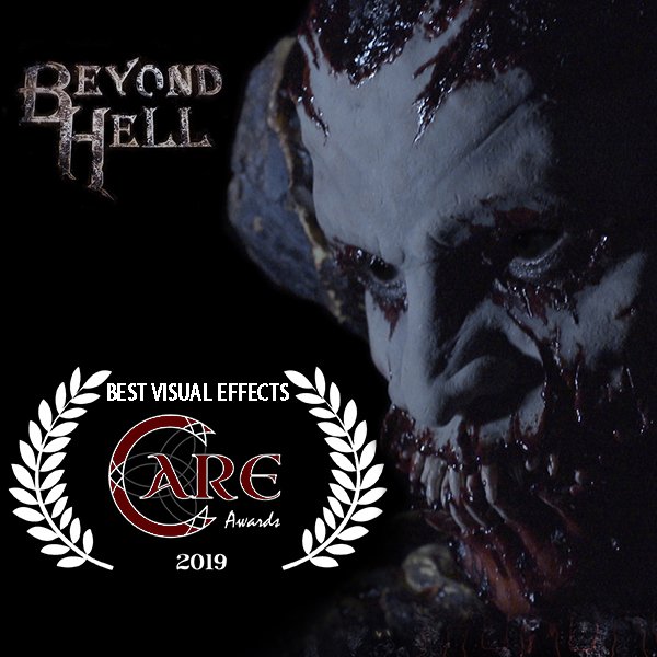 CARE AWARDS WINNER FOR BEST VISUAL EFFECTS!!!

Congratulations to everyone involved with making BEYOND HELL !!!
#careawards #careawards2019 #80sstyle #dark #fantasy #horror #film #festival #winner #filmfamily #filmmaking #indie #horrorcommunity #canadianfilm