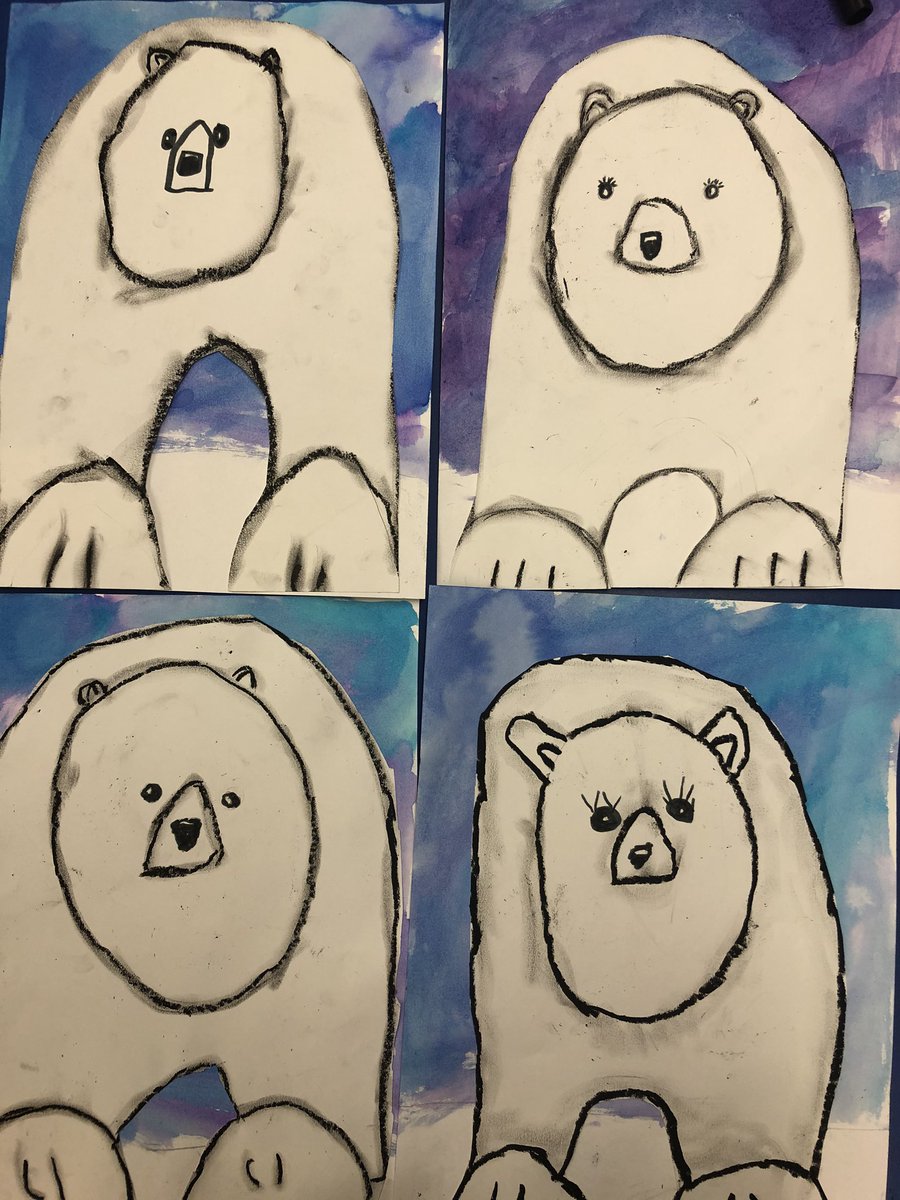 jim_les4's tweet photo. We had so much fun creating these beautiful shadow polar bears against a cool background in second grade! #bluebonnetlions #LoveMyLisd #Lockhartisd #BbeMasterBuilders https://t.co/624pgQySJW