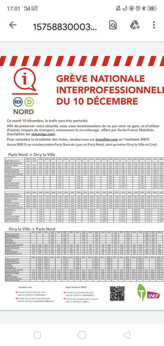 Bonne nouvelle côté nord des trains au départ d'orry la ville