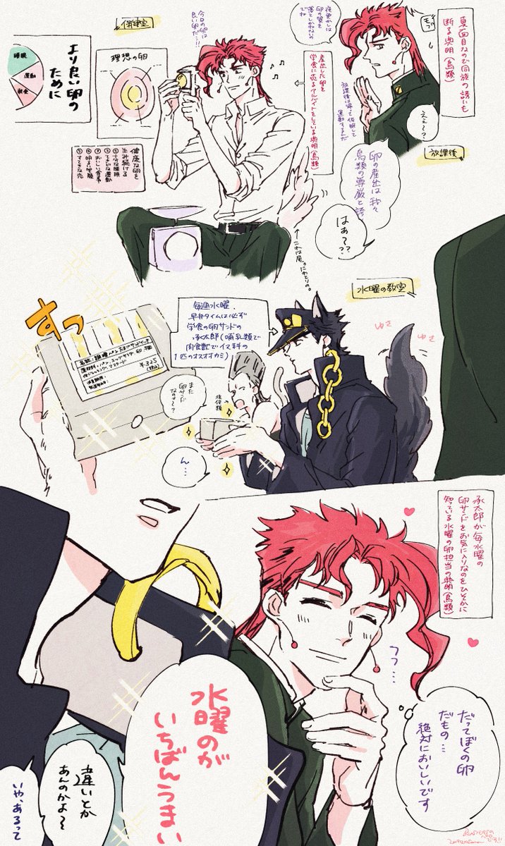 卵を産んでアルバイトしてるタイプの鳥類ののりくんとたまごサンドがすきなオスオオカミのじょうたろの承花 ※BEAST★RSのパロディです...半獣状態諸々大変注意 