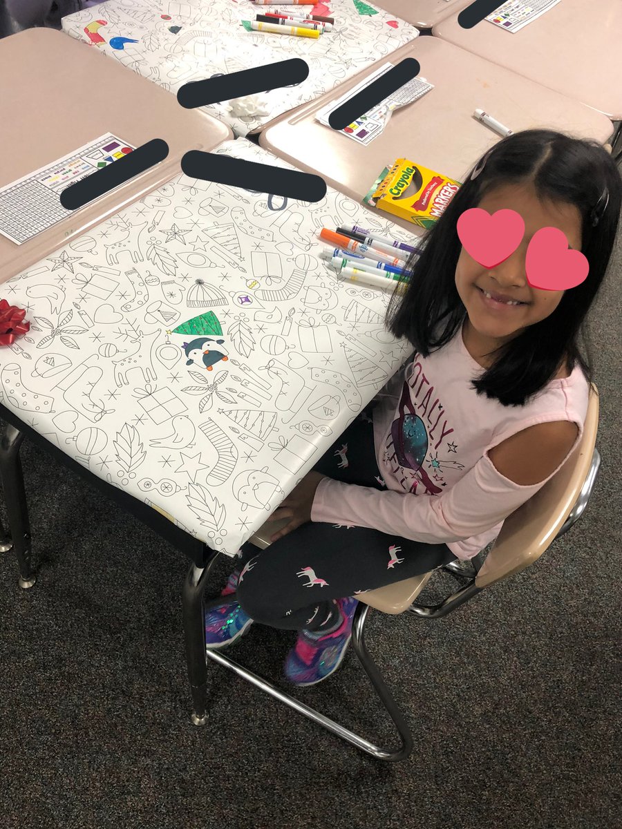 KathrynSander's tweet photo. Love our little tradition of gift wrapping student’s desks for the month of December in 1S 🎁 For following our rules of thumb, students can use 15 thumbs up awards to gift wrap their desk or they can save them to pick from the treasure chest. @CowlishawKoalas #rockishaw https://t.co/3n47eTvHzC