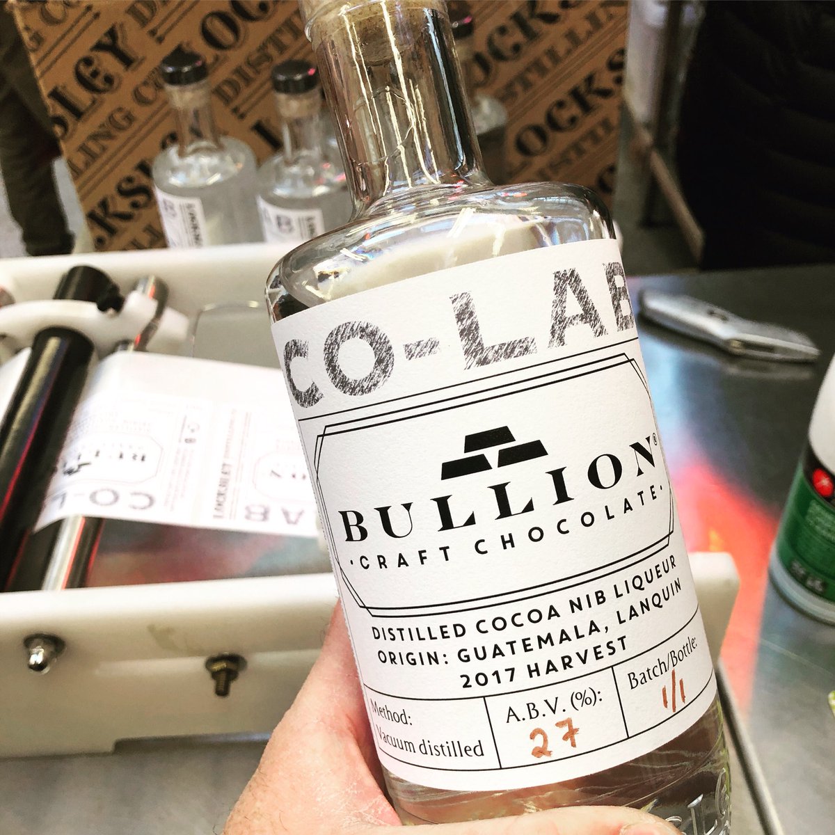 Bullion Chocolate (@officialbullion) on Twitter photo Very excited to have teamed up with @locksleystill to produce a limited run of Cocoa Nib Liqueur 💛 We’re hoping to get another run in before Christmas, but if you’re quick you can grab a bottle from our <a href="/cutleryworks/">Cutlery Works</a> or <a href="/jlpartnership/">John Lewis Partnership News</a> Sheffield site. Available as of tomorrow Very excited to have teamed up with @locksleystill to produce a limited run of Cocoa Nib Liqueur 💛 We’re hoping to get another run in before Christmas, but if you’re quick you can grab a bottle from our <a href="/cutleryworks/">Cutlery Works</a> or <a href="/jlpartnership/">John Lewis Partnership News</a> Sheffield site. Available as of tomorrow