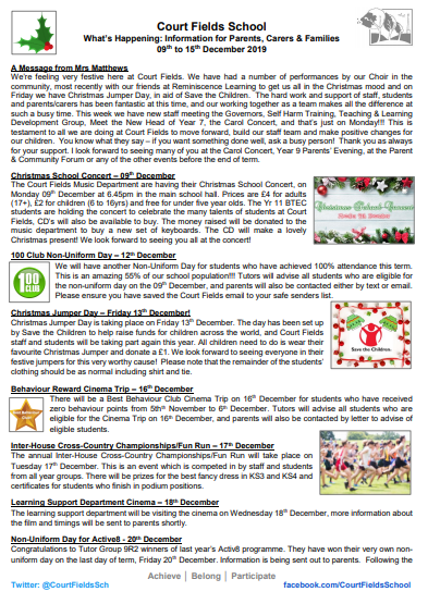 CourtFieldsSch's tweet photo. This week's parent bulletin has arrived! π’ https://t.co/7RlkNzXv7C #CourtFields
#Wellington #Somerset #Parents #Education https://t.co/ig9LuvGPKg