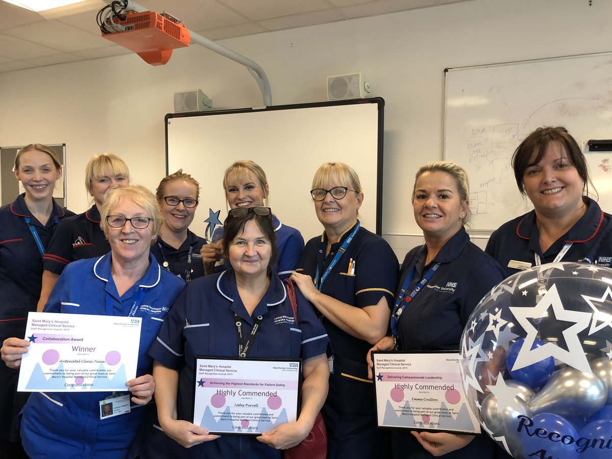 MFT_SaintMarys's tweet photo. Saint Mary’s high flyers, recognised for their leadership, patient safety, unsung hero and rising stars and our #midwife of the year Charlotte Needham ⭐️ #wereproudofyou https://t.co/CroRS63aMd