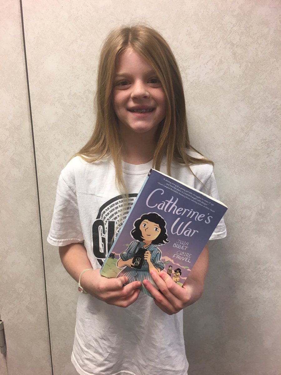 teachlovesbooks's tweet photo. Ari, 5th grade reviewer, says, “I think this story was amazing! My favorite part was when Catherine had to change her name. I think other readers will like it too-especially because of the illustrations. #juliabillet @HarperChildrens #ClaireFauvel #BookPosse https://t.co/xilwhyYSZr