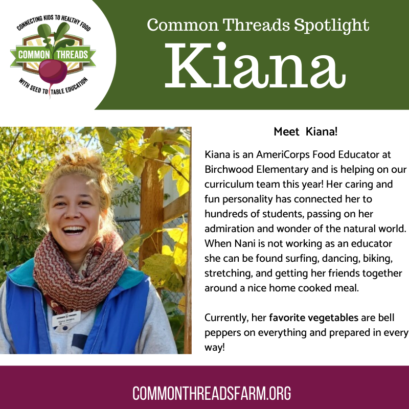 ctfgrown's tweet photo. Meet one of our AmeriCorps Food Educators - Kiana! #GetThingsDone #ServeWA https://t.co/pWvv88ttc7