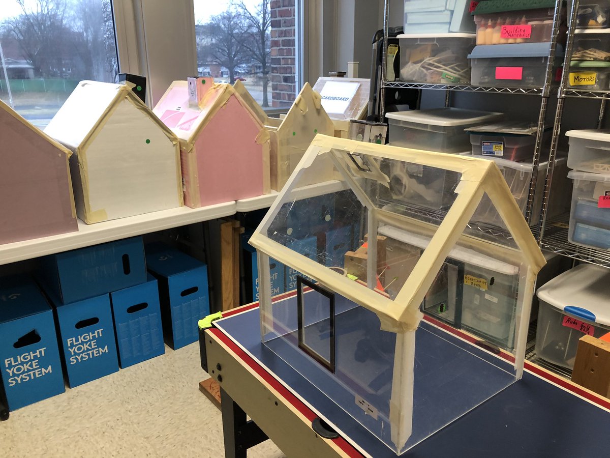 Szydlowskim's tweet photo. @CPS_DouglassHS students doing some amazing work with home efficiency models and data in physics class!  @DrErycaNeville https://t.co/2loQLXJr0U