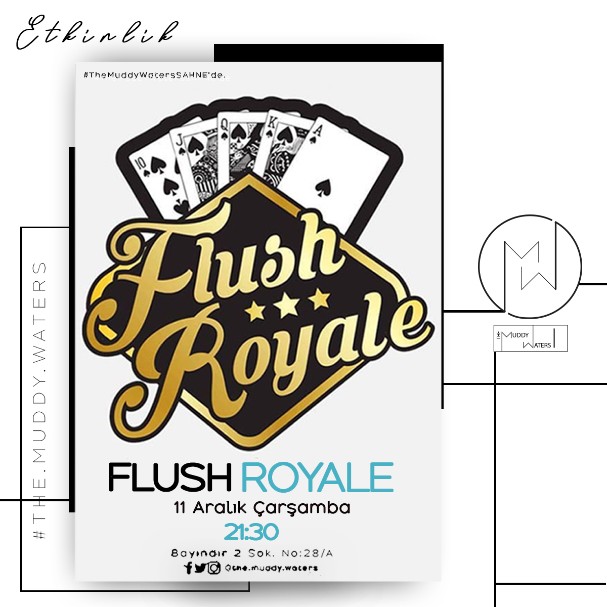 TheMuddyWaters2's tweet photo. Rock'n roll, blues, klasik rock, rockabilly ve soutern rock türündeki icralarıyla 2014 yılından bu yana Ankara'da müzik faaliyetlerine devam eden #FlushRoyale, bu Çarşamba #TheMW hafta ortası konserlerinde bizlerle.
Girişler #ÜCRETSİZDİR!
#muddywaters #konser #etkinlik https://t.co/Q7bAWYCuak