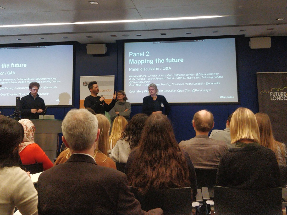 Cmnplace's tweet photo. "Transparency, efficiency and responsiveness" @euanmills on how a more digitised planning system will help to improve the planning process. ☑️
#MapLondon https://t.co/YNuVL261ZW