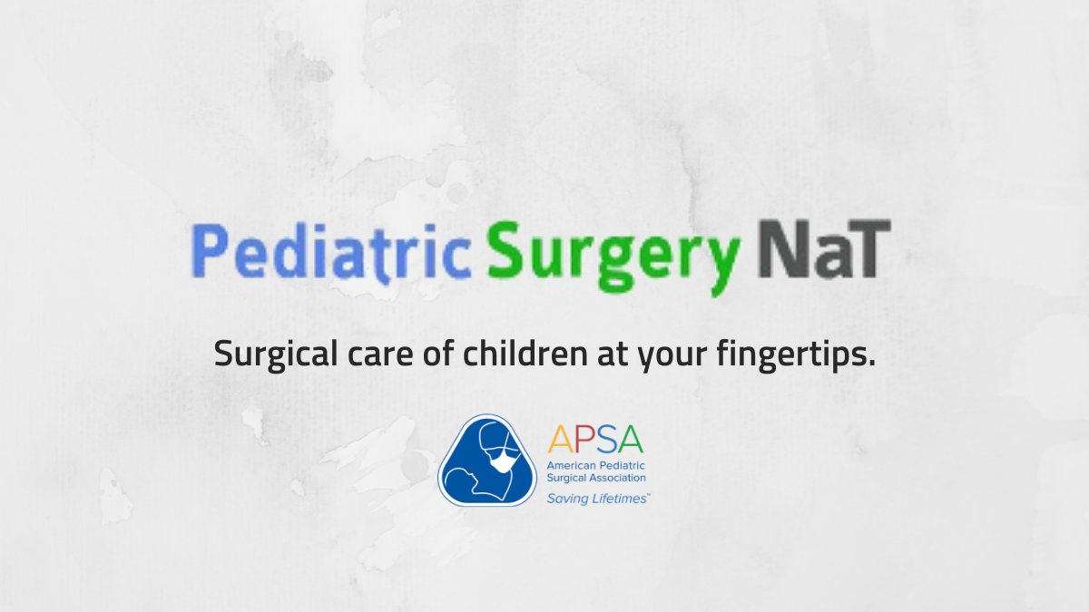 APSASurgeons's tweet photo. Current strategies, techniques and procedures in pediatric surgery. Fast, easy access. Better patient care. This is the Pediatric Surgery NaT. Learn more and take a tour: https://t.co/v3FzdzdaDb https://t.co/vK0WuEg3eY
